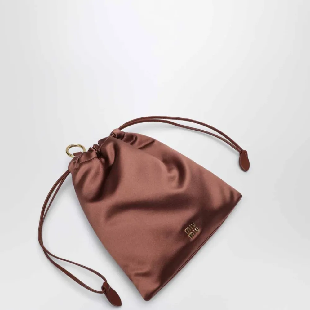 Toilettasker^Miu Miu Satinpose Brun