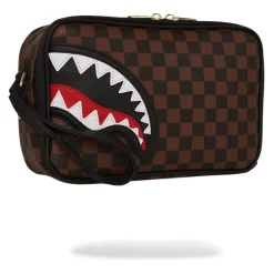 Toilettasker<SPRAYGROUND Sawtooth Sharks in Paris Toilettaske Mursten Brun