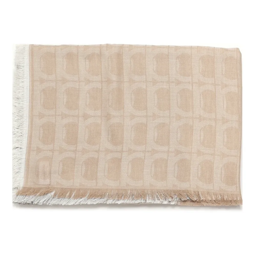 Halstørklæder Og Tørklæder<Ferragamo Scarf Beige