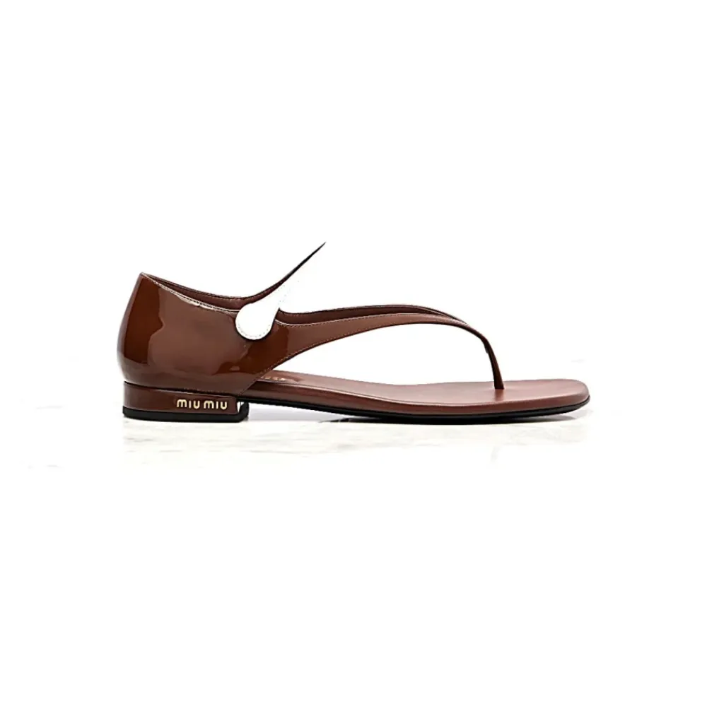Sandaler^Miu Miu Scarpa Sandal Brun