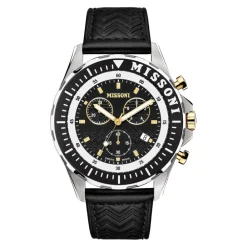 Ure<Missoni Schweizisk Chronograph Sporty Elegance Watch Sort