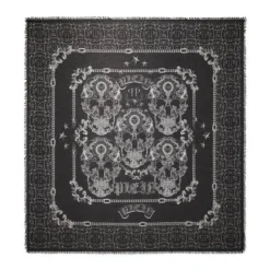 Halstørklæder Og Tørklæder<Philipp Plein Scialle Nero Silky Scarf Sort