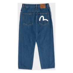 Jeans^Evisu Seagull Print 3D Fit Jeans Blå