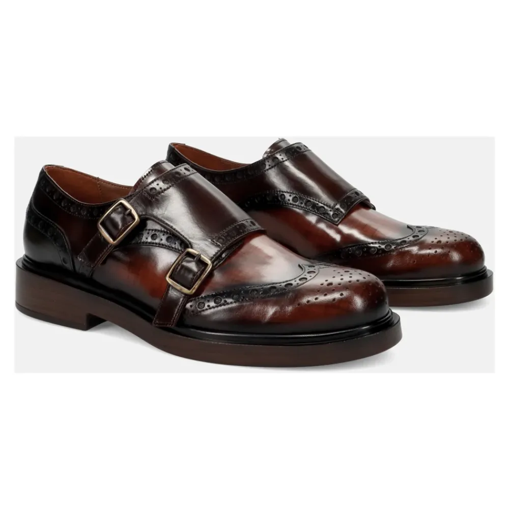 Loafers<Pons Quintana SELINE Monk Strap Shoe Brun