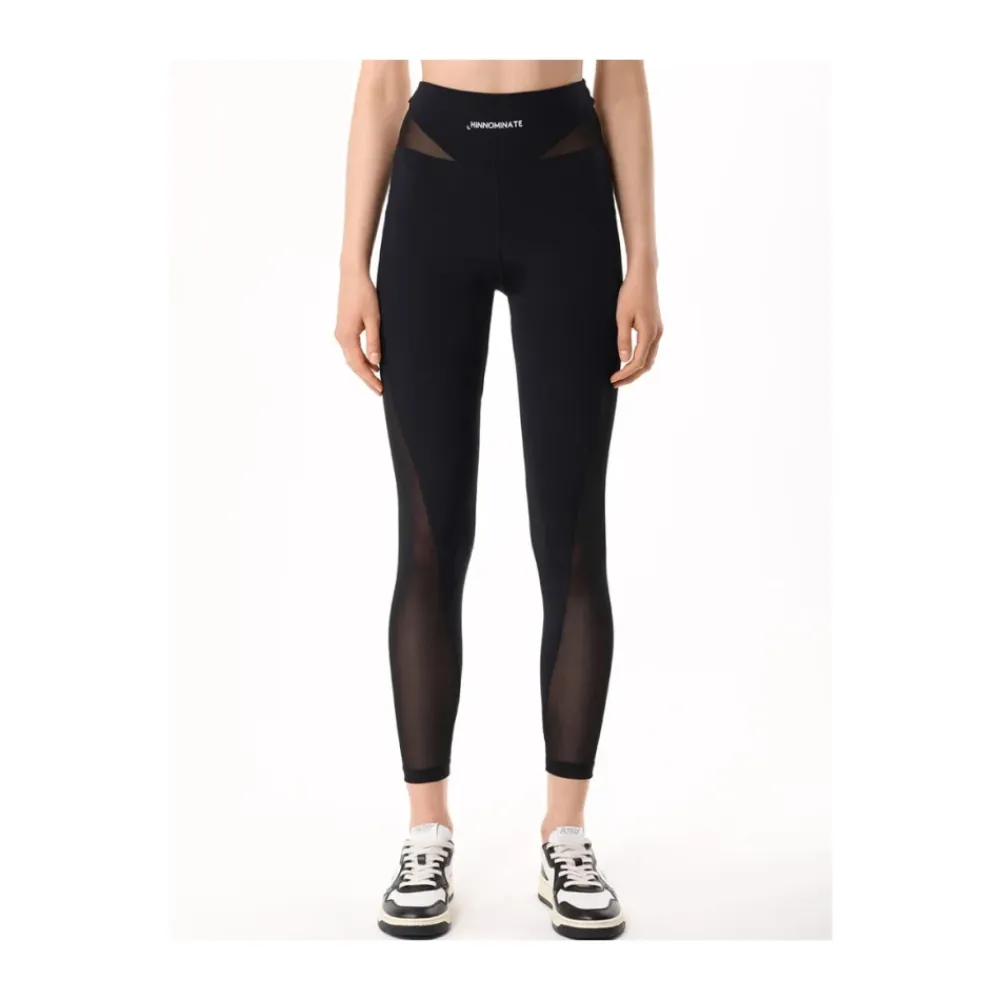 Træningsbukser & Tights^HINNOMINATE Semi-Transparent Nylon Leggings Sort