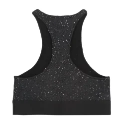 T-Shirts & Toppe<Palm Angels Sequin Knit Sports BH Sort