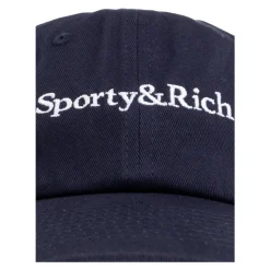 Huer, Kasketter & Hatte^Sporty & Rich Serif Logo Hat Blå