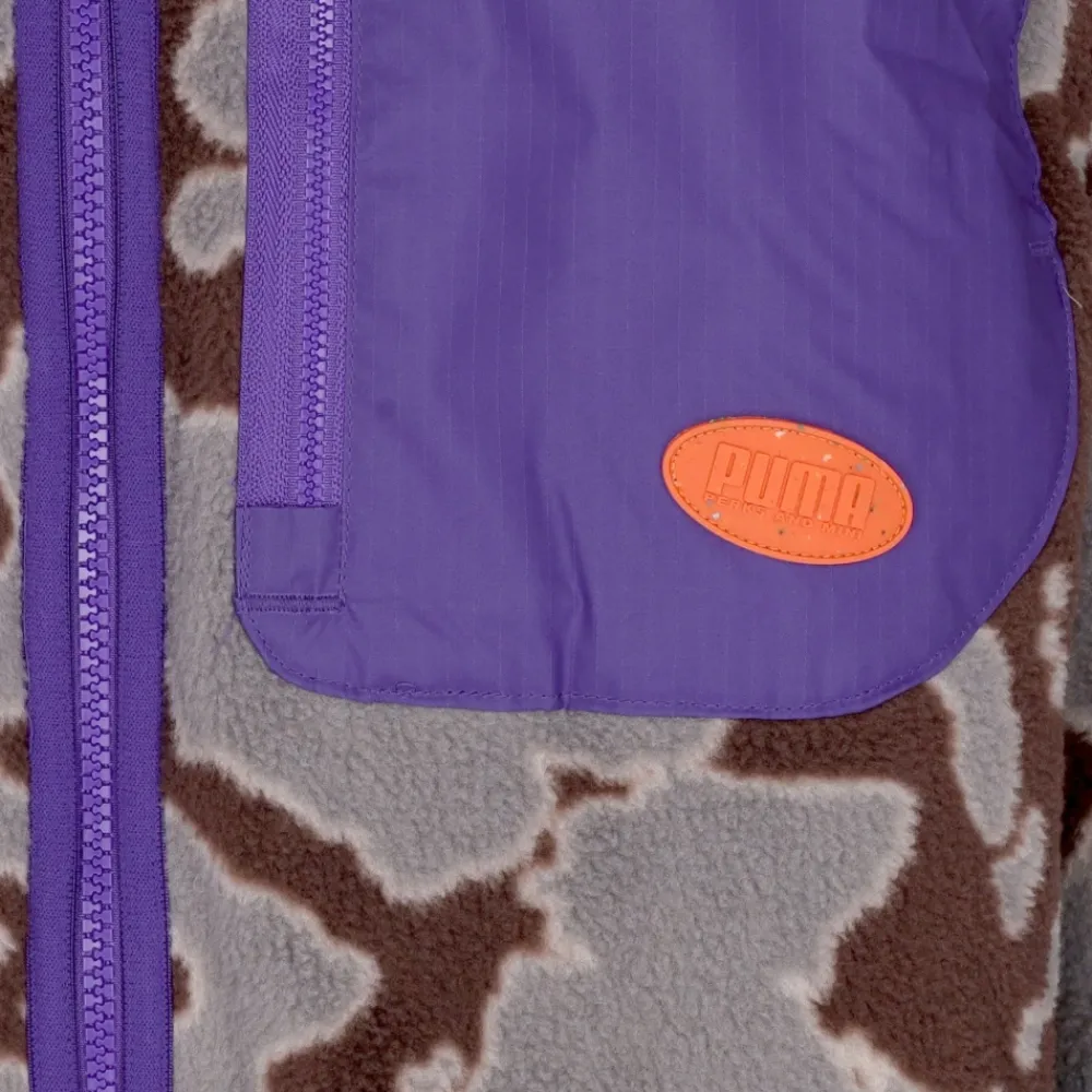 Fleece^PUMA Sherpa Fleece Jakke med Pam Design Multifarvet