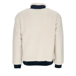 Fleece^Element Sherpa Jakke med Høj Hals Lynlås Beige