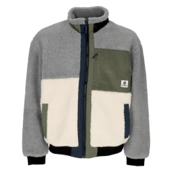 Fleece<Element Sherpa Jakke Høj Hals Lynlås Multifarvet