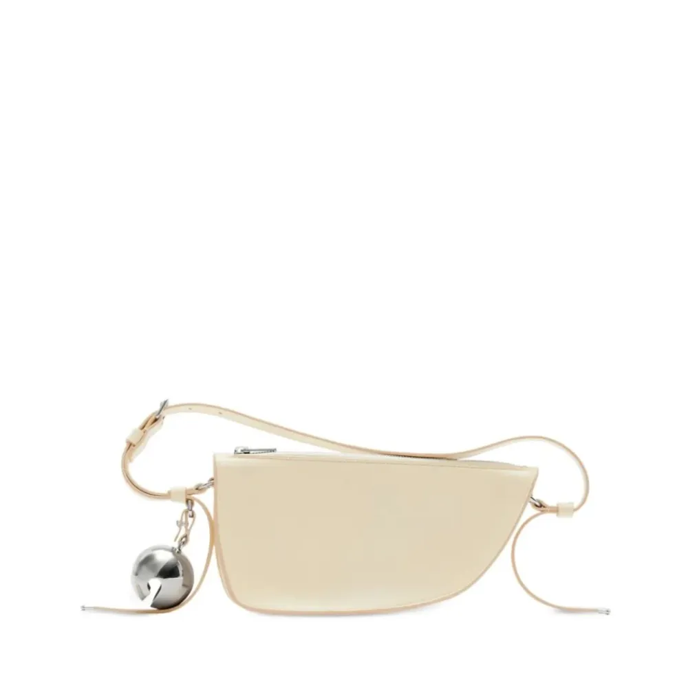 Bæltetasker<Burberry Shield Sling Mini Pearl Taske Beige