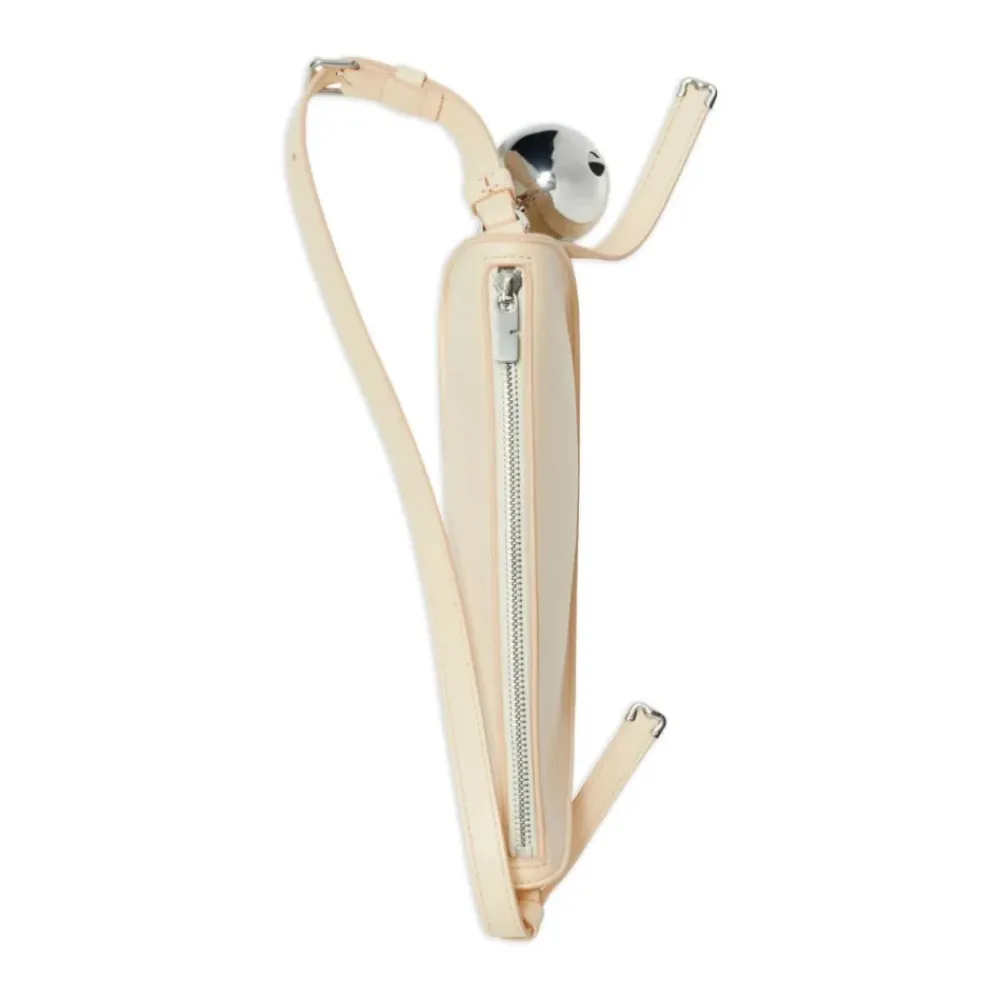 Bæltetasker<Burberry Shield Sling Mini Pearl Taske Beige