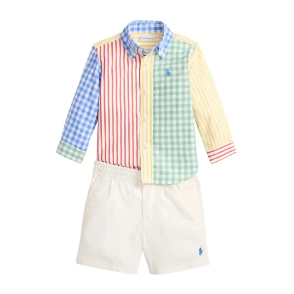 Bodystocking & Sæt^Polo Ralph Lauren Shirt And Shorts Set Multifarvet