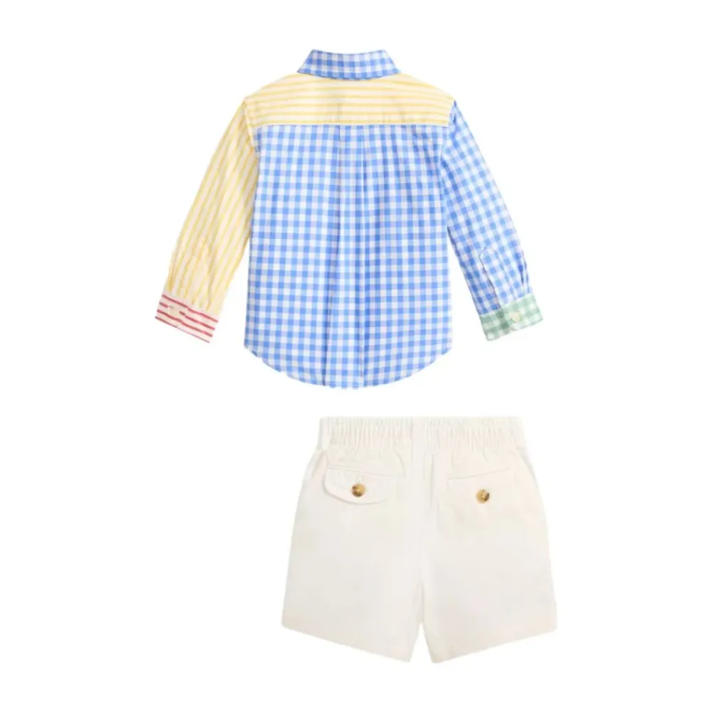 Bodystocking & Sæt^Polo Ralph Lauren Shirt And Shorts Set Multifarvet