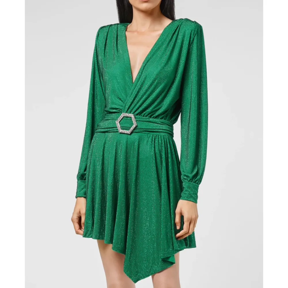 Kjoler<Philipp Plein Short Dress Grøn
