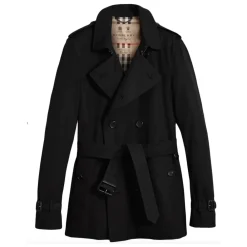 Frakker<Burberry Short Kensington Trench Coat Blå