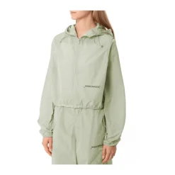 Træningsjakker^HINNOMINATE Short Nylon Hooded Jacket Grøn