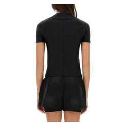 T-Shirts & Toppe<Alexander Wang Short Sleeve Rashguard Top Sort
