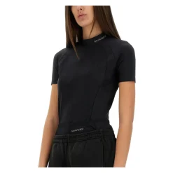 T-Shirts & Toppe<Alexander Wang Short Sleeve Rashguard Top Sort