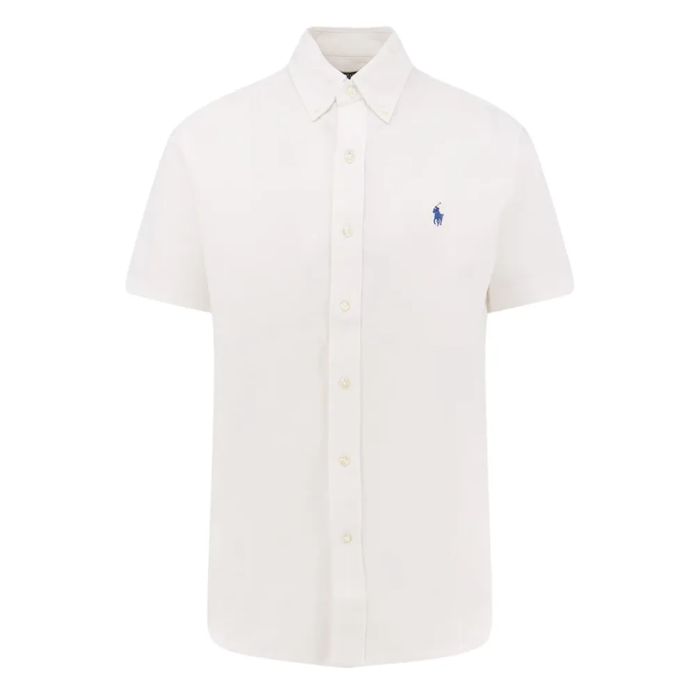 Skjorter<Polo Ralph Lauren Short Sleeve Shirts Hvid