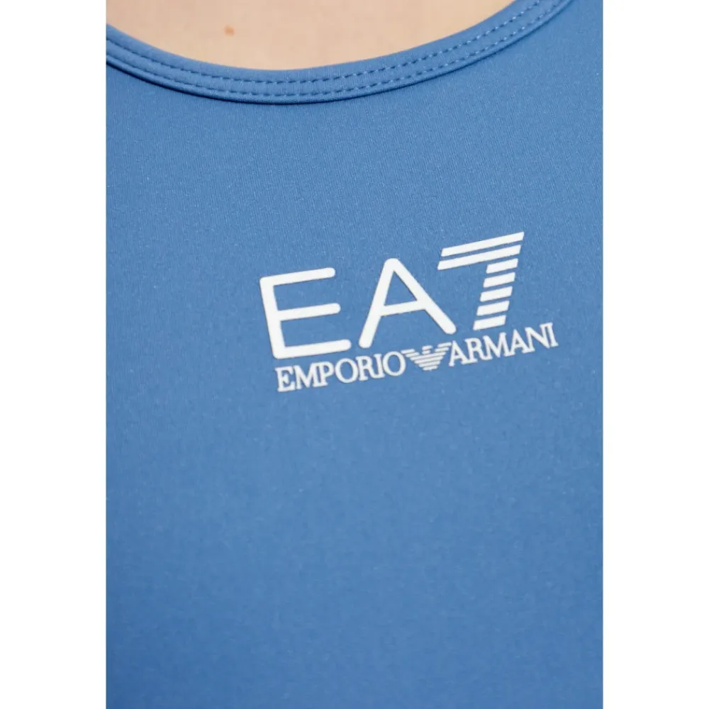 T-Shirts & Toppe<Emporio Armani EA7 Short Træningstop Blå