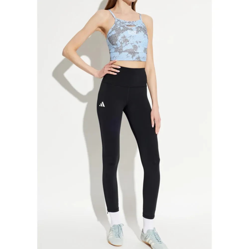 T-Shirts & Toppe^Emporio Armani EA7 Short Træningstop Med Stropper Blå
