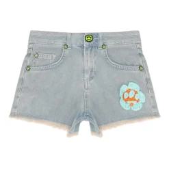 Underdele^BARROW Shorts med applikationer Lommer Bæltestropper Blå