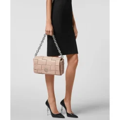 Skuldertasker^Philipp Plein Shoulder Bag Hexagon Beige