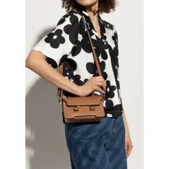 Skuldertasker<Marni Shoulder Bag Trunkaroo Mini Brun