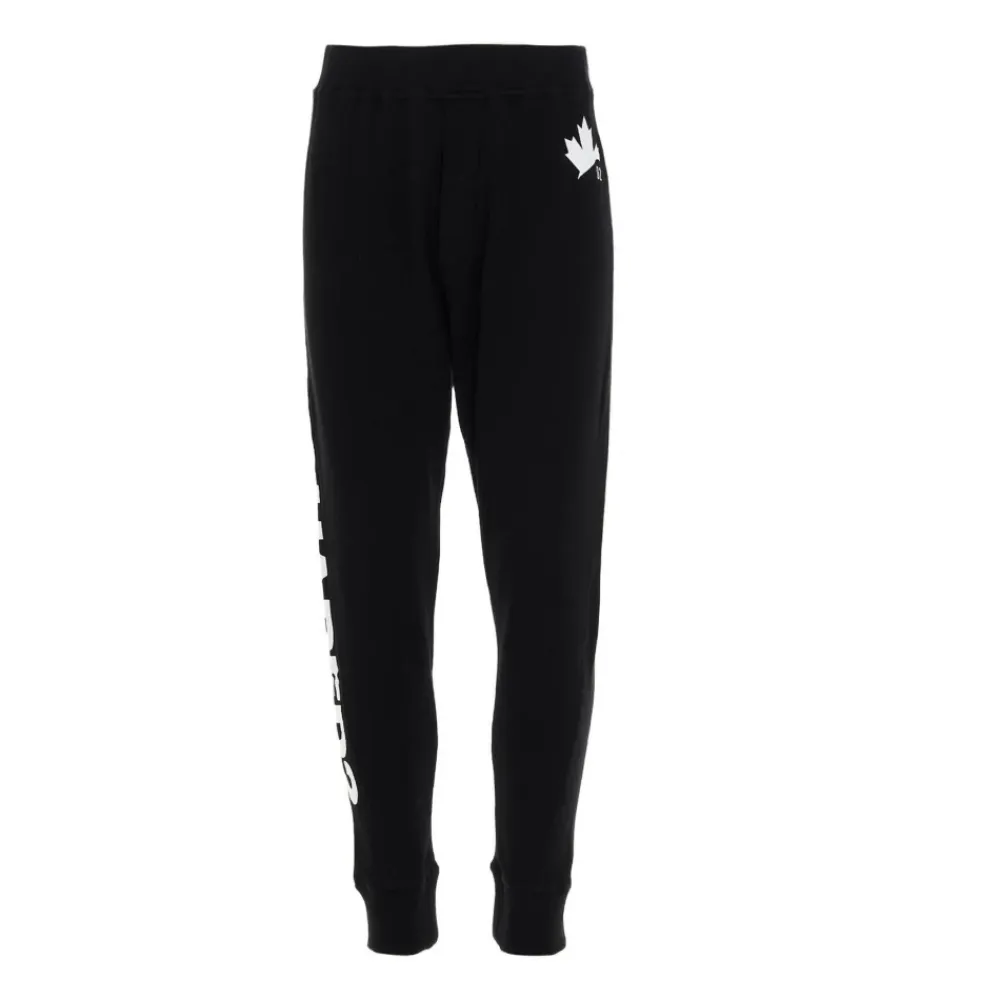 Bukser^Dsquared2 Sidelogo Joggerbukser Sort