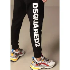 Bukser^Dsquared2 Sidelogo Joggerbukser Sort