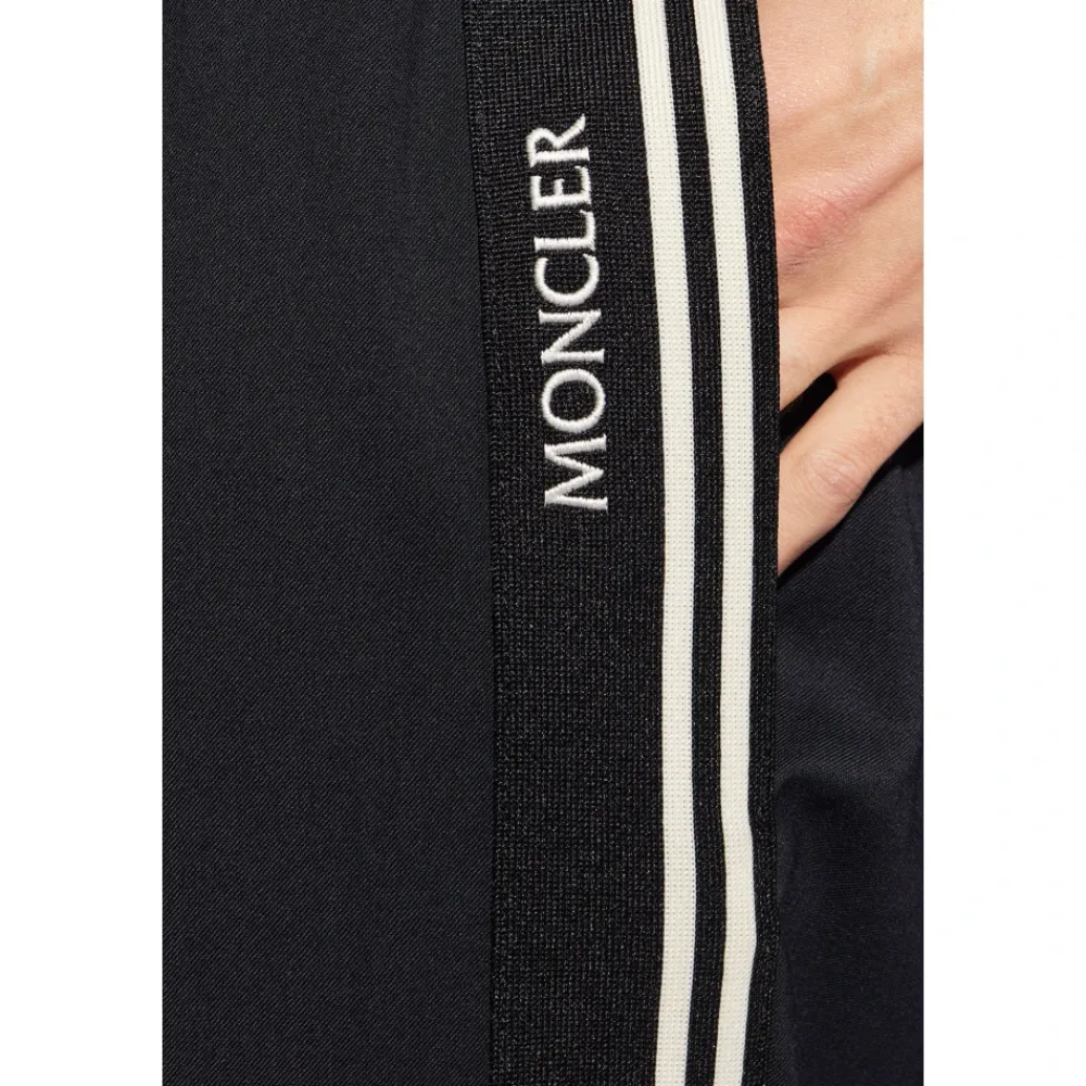 Bukser<Moncler Side-stripe Bukser Blå