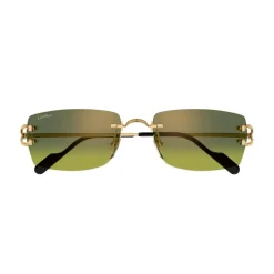 Solbriller^Cartier Signature C Rectangle Sunglasses Gul