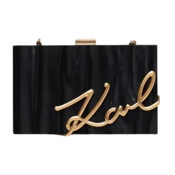 Clutch<Karl Lagerfeld Signature Clutch Sort