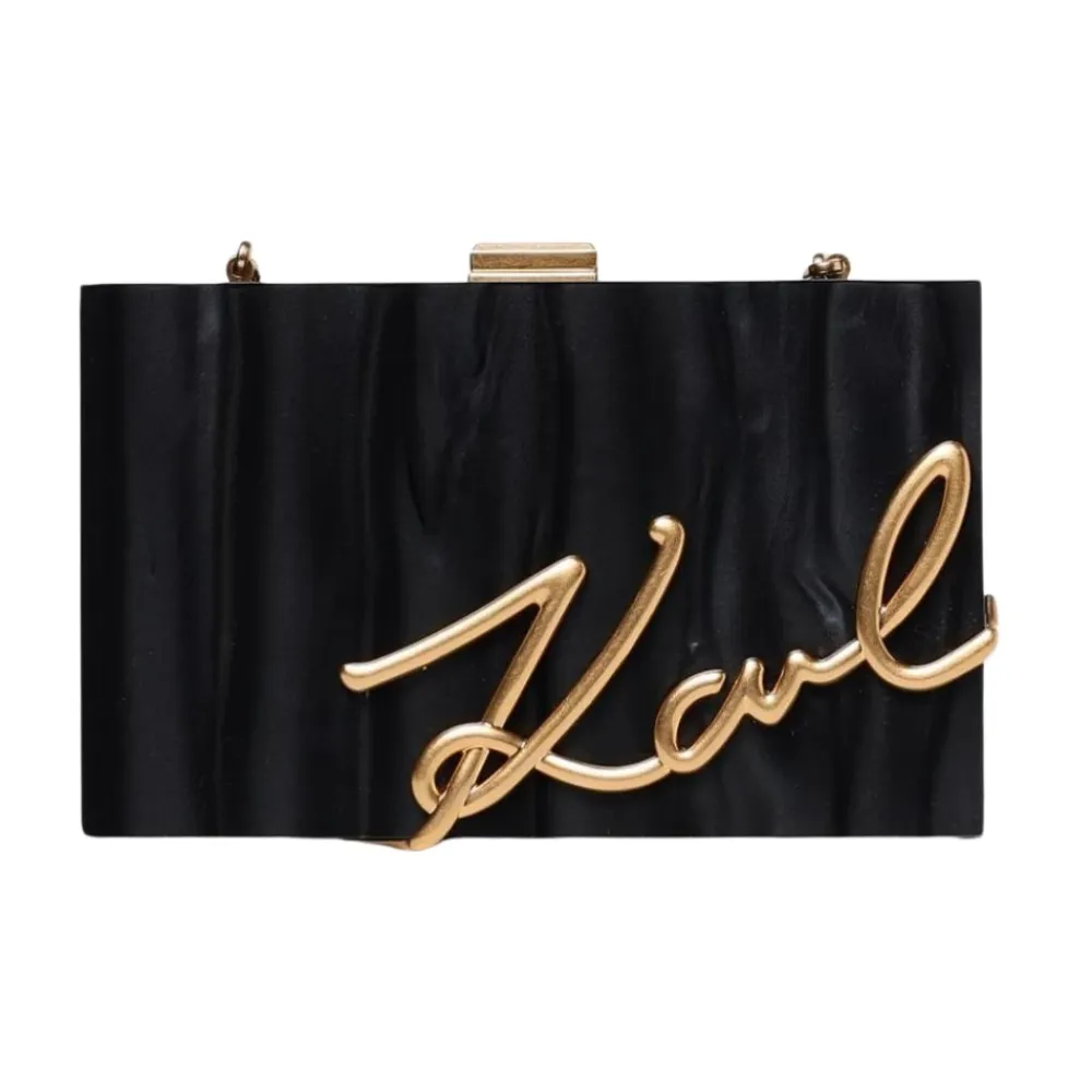 Clutch<Karl Lagerfeld Signature Clutch Sort