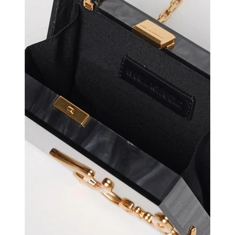 Clutch<Karl Lagerfeld Signature Clutch Sort
