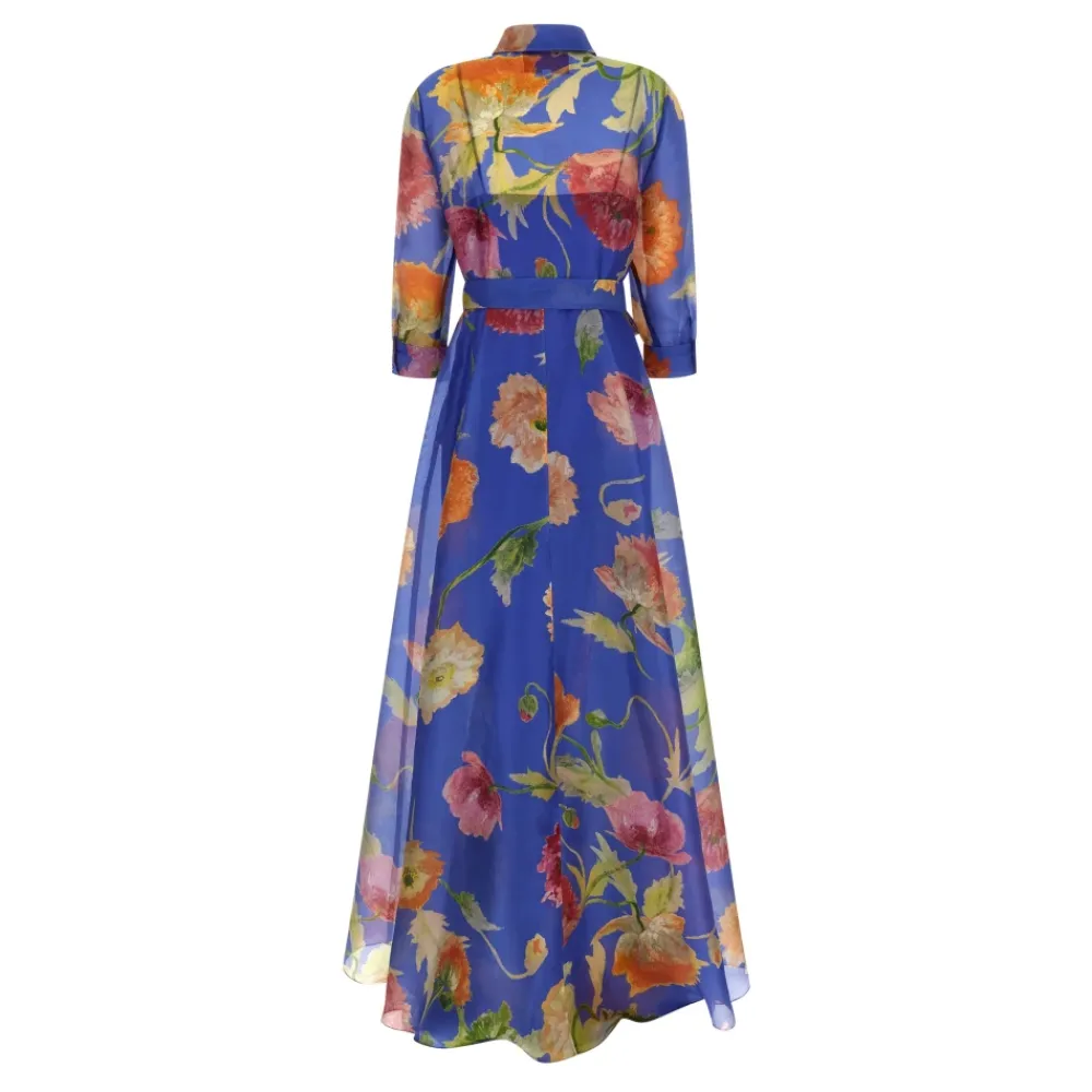 Kjoler^Carolina Herrera Silk Organza Trench Skjortekjole Multifarvet