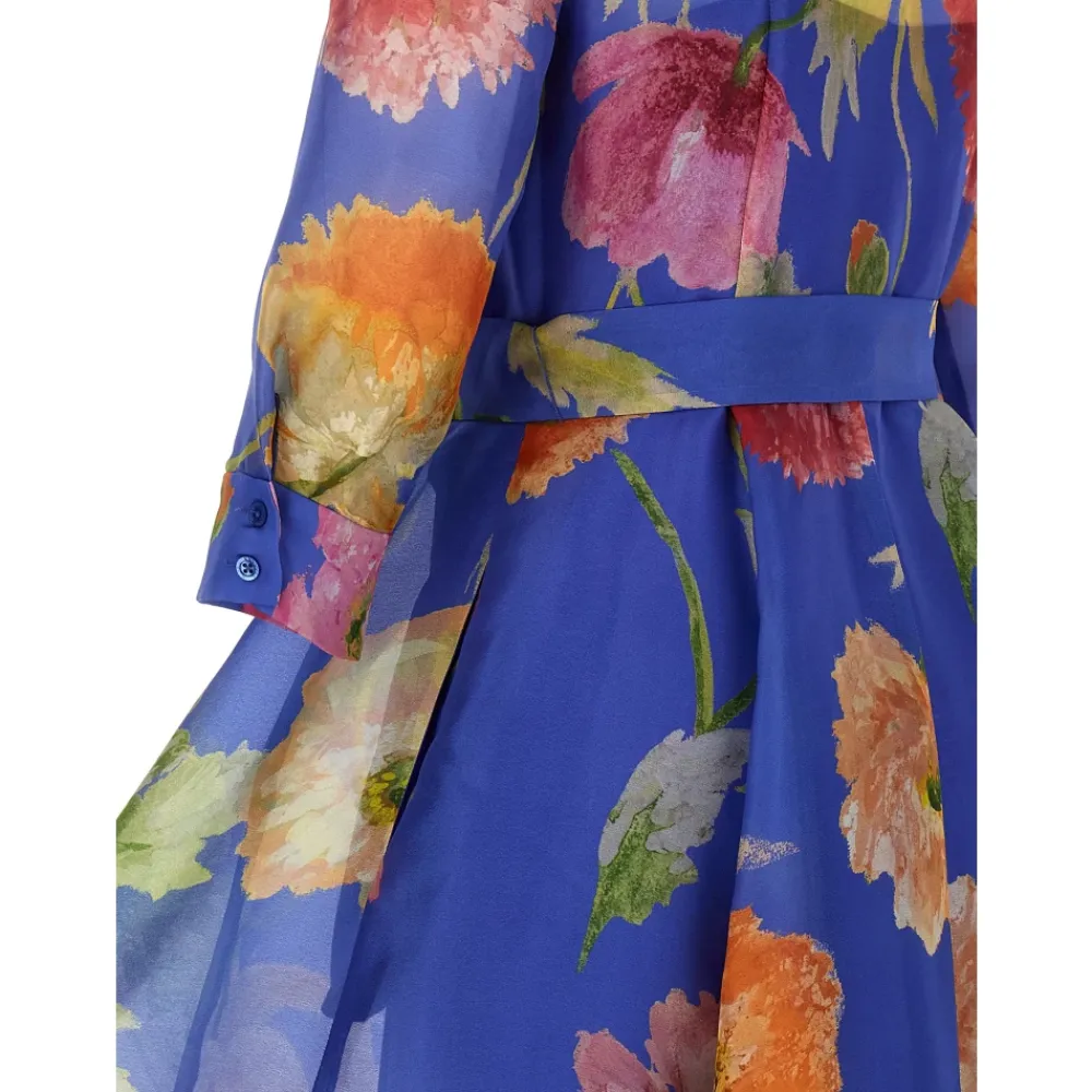 Kjoler^Carolina Herrera Silk Organza Trench Skjortekjole Multifarvet