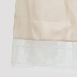 Nederdele^Carven Silk Pull On Lace Trim Skirt Beige