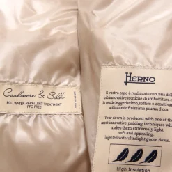 Frakker^Herno Silke Kashmir Jakke med Aftagelig Hætte Beige