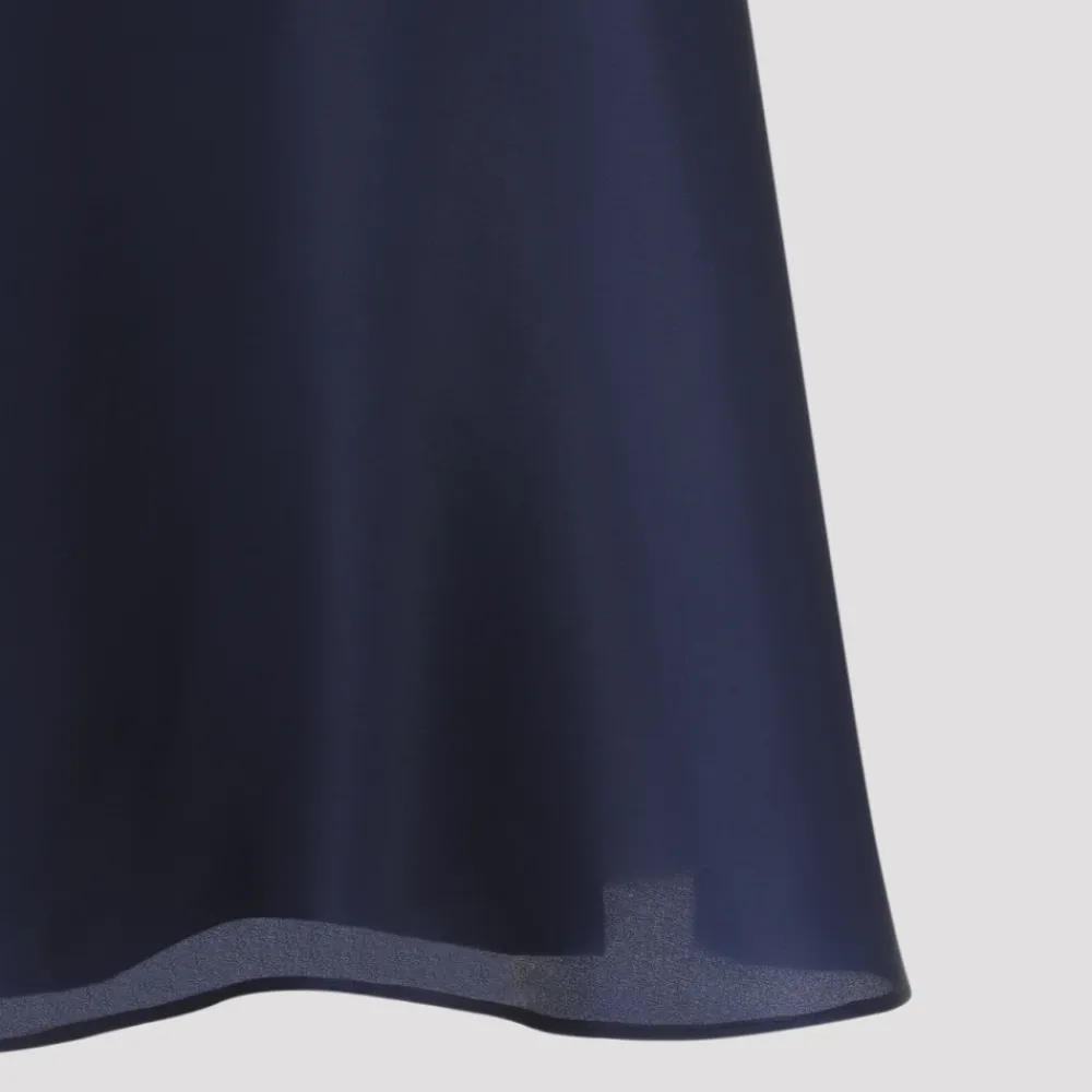 Nederdele^Alberta Ferretti Silke Midi Nederdel Blå