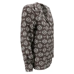 Bluser & Skjorter^Weekend Max Mara Silke Pajama-inspireret Skjorte Brun