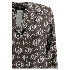 Bluser & Skjorter^Weekend Max Mara Silke Pajama-inspireret Skjorte Brun