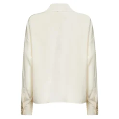 Bluser & Skjorter^Max Mara Studio Silkebluse med sløjfe Beige