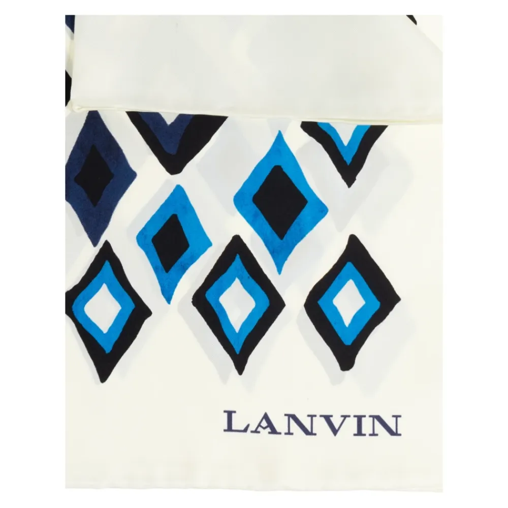 Halstørklæder Og Tørklæder<Lanvin Silketørklæde Hvid