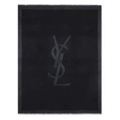 Tørklæder^Saint Laurent Silky Scarf Sort