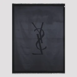 Tørklæder^Saint Laurent Silky Scarf Sort