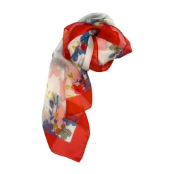 Tørklæder^Borbonese Silky Scarves Rød
