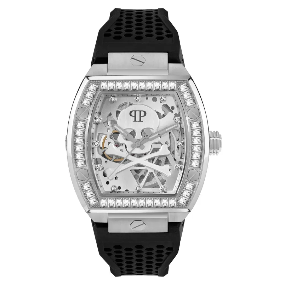 Ure<Philipp Plein Skeleton Crystal Ur Grå