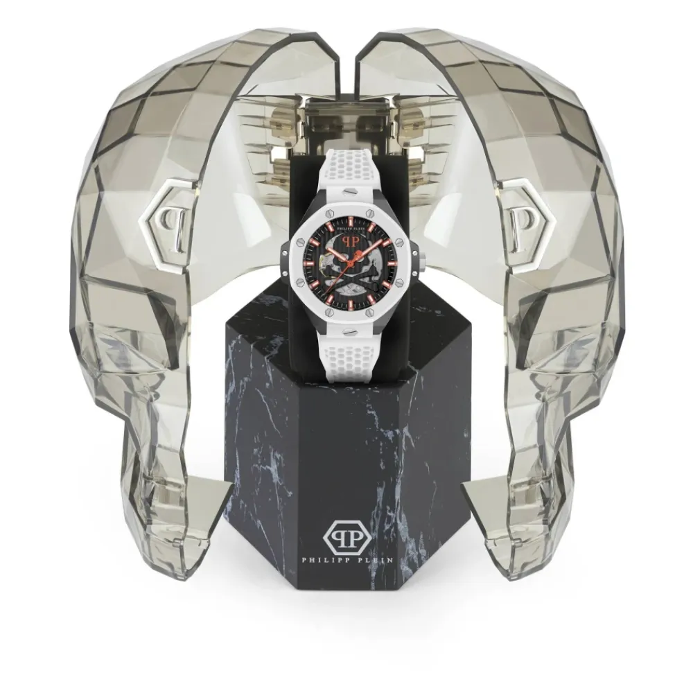 Ure<Philipp Plein Skeleton Royal Ur Hvid